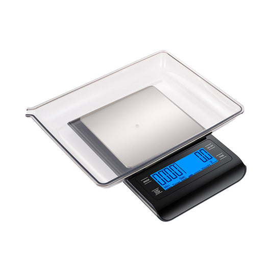 Touch screen hand brewed coffee electronic scale high-precision food gram scale baking flour scale timing kitchen table scale