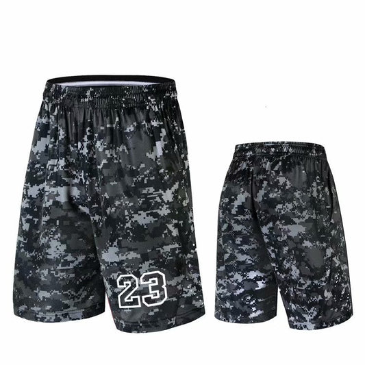 Sport Athletic USA NO.23 Basketball Shorts Training Men Active Shorts Loose Pockets